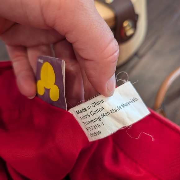 VINTAGE Disney Pooh and Tigger red canvas shoulder bag tote bag - Picture 8 of 14